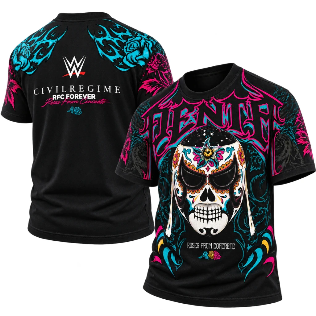 Civil Regime x WWE Penta Dia De Los Muertos T-Shirt