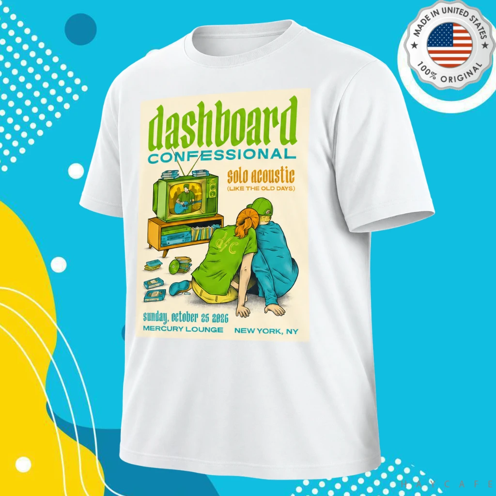 Dashboard Confessional Solo Acoustic Mercury Lounge October 25 2026 T-Shirt