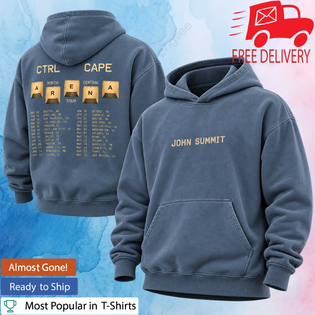 John Summit Ctrl Escape Arena North American Tour 2026 Hoodie Shirt