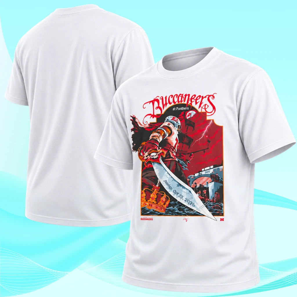 Tampa Bay Buccaneers Vs Carolina Panthers 2026 Game Day T-Shirt