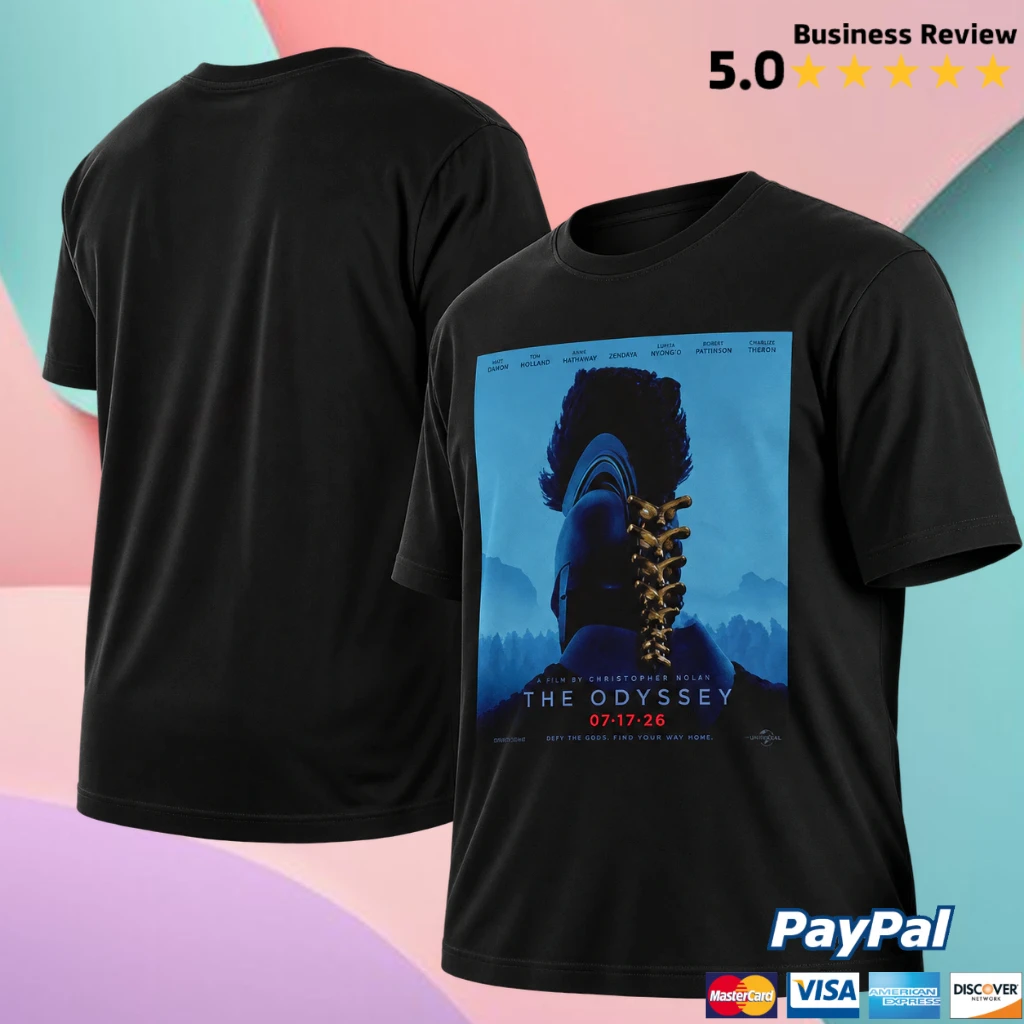 The Odyssey Christopher Nolan Movie Poster T-Shirt